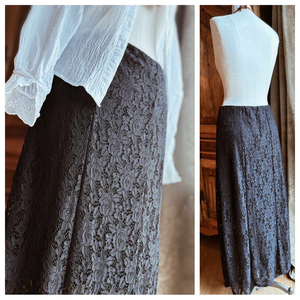 Skirt Maxi / Black Lace - Picture 9 of 10